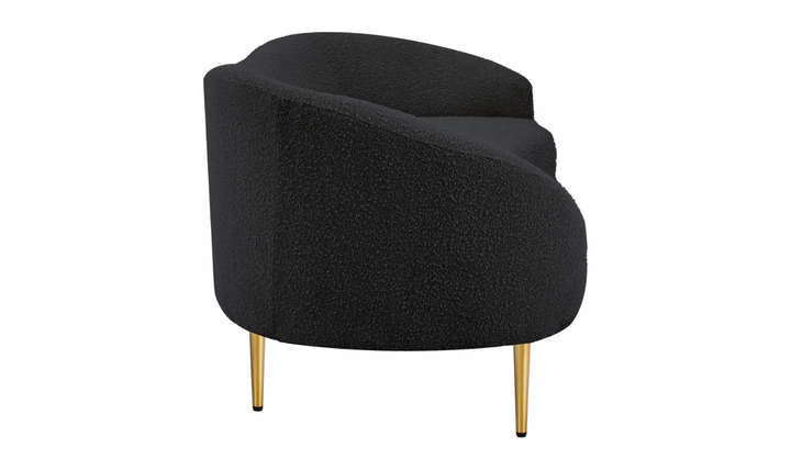 Meridian Furniture Ritz 3-Seater Boucle Fabric Upholstered Sofa-Jennifer Furniture