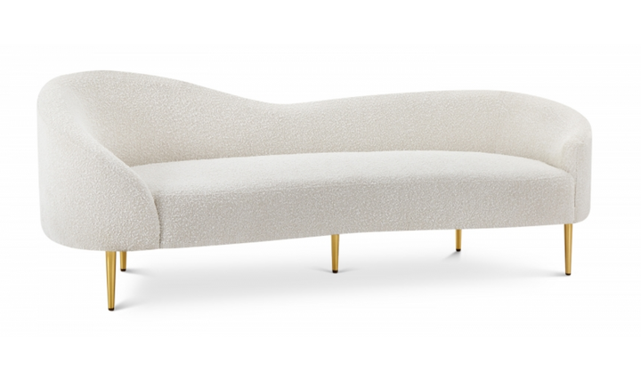 Meridian Furniture Ritz 3-Seater Boucle Fabric Sofa