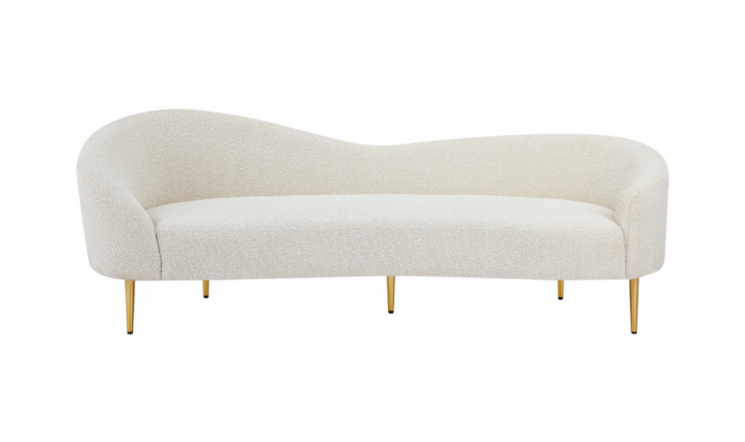 Meridian Furniture Ritz 3-Seater Boucle Fabric Sofa
