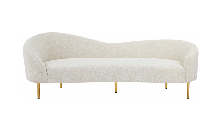 Meridian Furniture Ritz 3-Seater Boucle Fabric Sofa