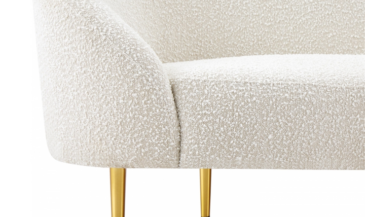 Meridian Furniture Ritz 3-Seater Boucle Fabric Sofa
