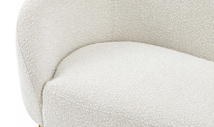 Meridian Furniture Ritz 3-Seater Boucle Fabric Sofa