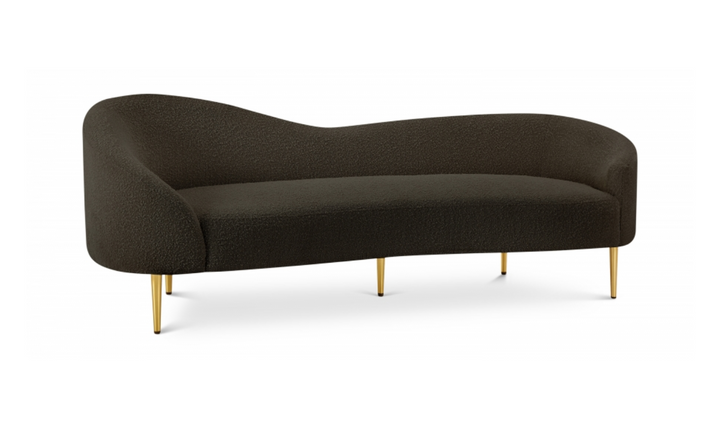 Meridian Furniture Ritz 3-Seater Boucle Fabric Sofa