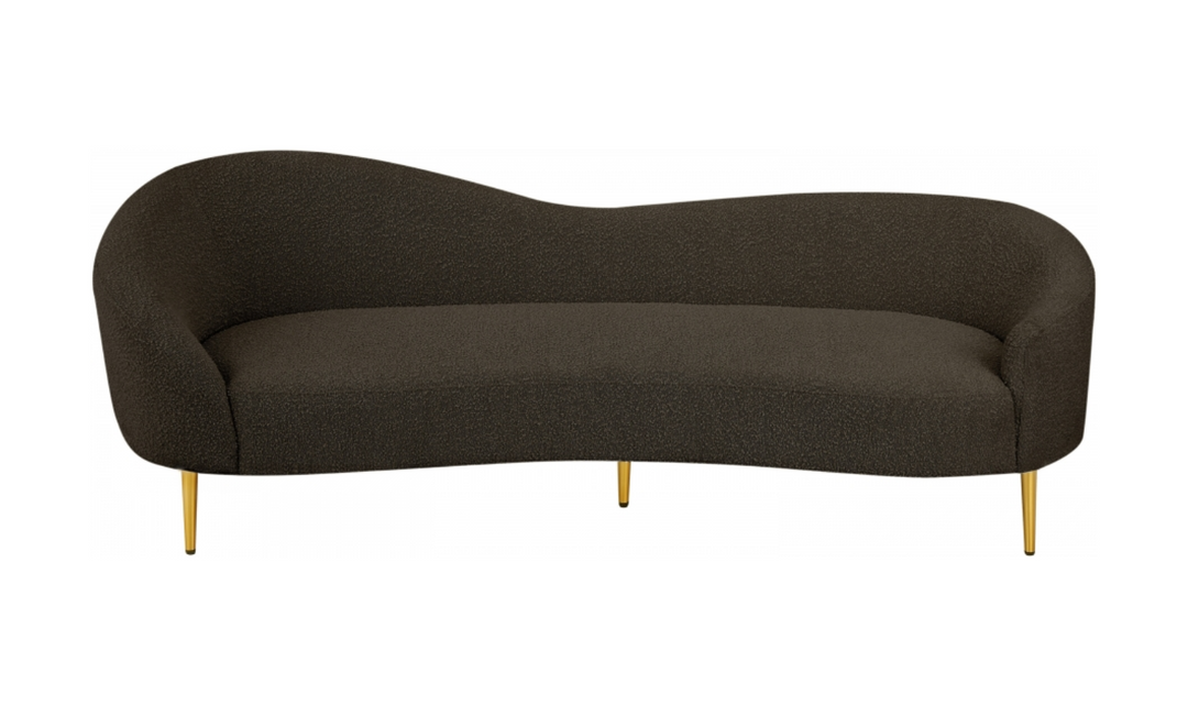 Meridian Furniture Ritz 3-Seater Boucle Fabric Sofa