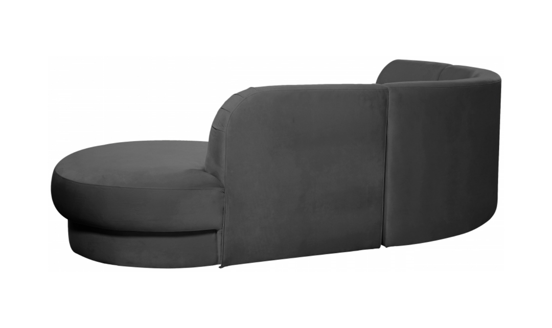 Meridian Furniture Rosa Velvet Upholstered 3pc.-Sectional Sofa
