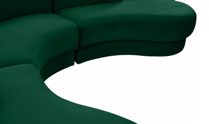 Meridian Furniture Rosa Velvet Upholstered 3pc.-Sectional Sofa-Jennifer Furniture