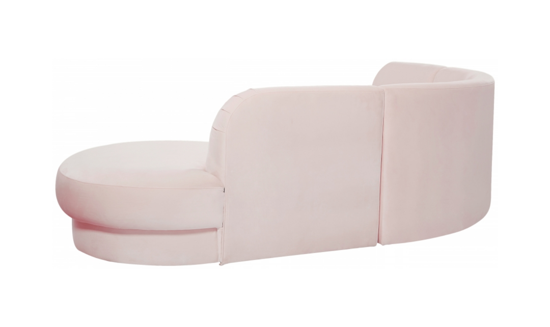 Meridian Furniture Rosa Velvet Upholstered 3pc.-Sectional Sofa