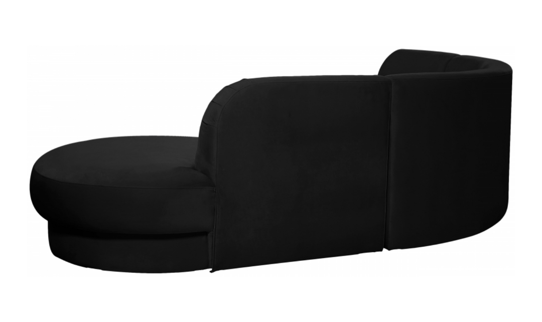 Meridian Furniture Rosa Velvet Upholstered 3pc.-Sectional Sofa