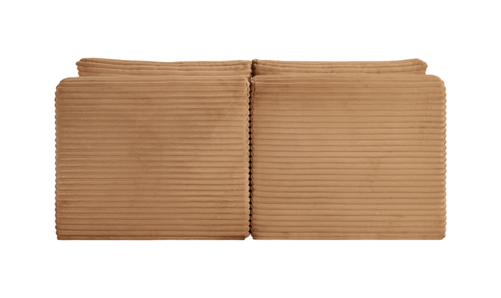 Meridian Furniture Shaggy Corduroy Performance Fabric Armless Modular Loveseat