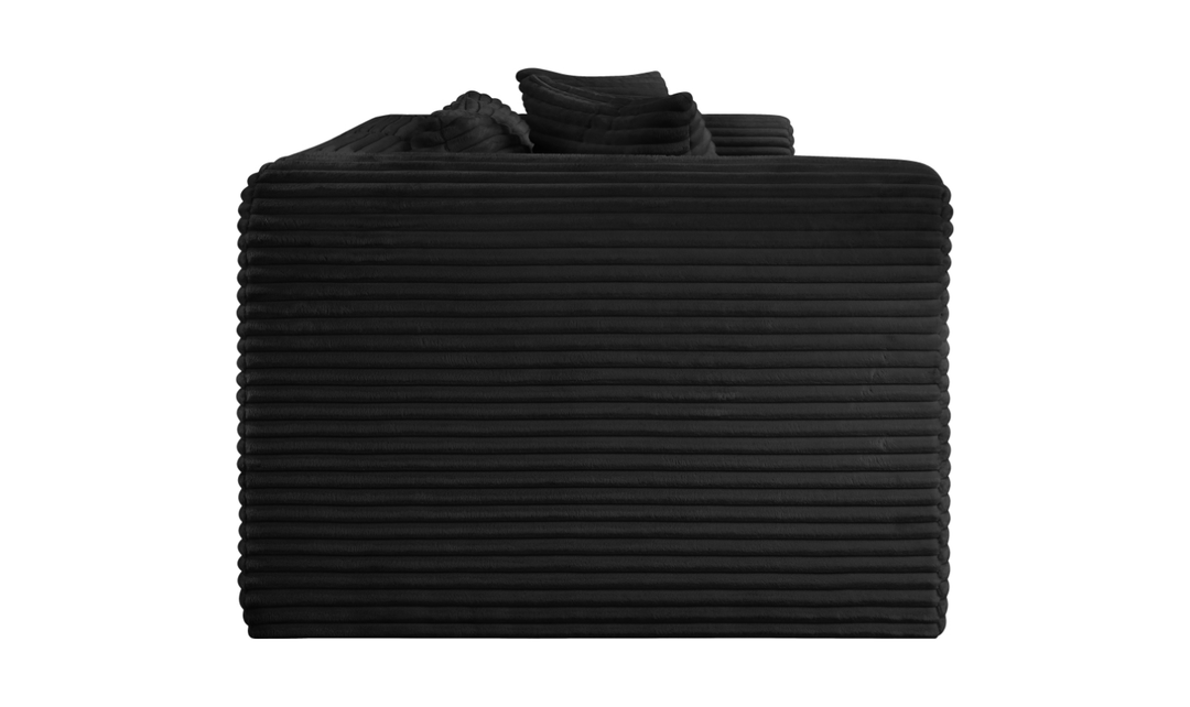 Meridian Furniture Shaggy Corduroy Performance Fabric Modular Loveseat
