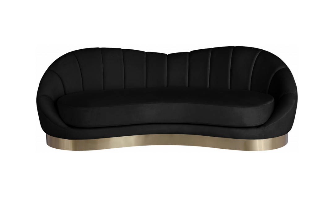Meridian Furniture Shelly Velvet Upholstered Sofa