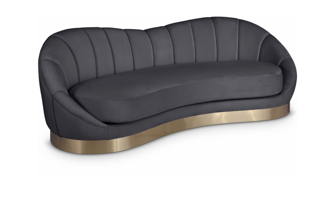 Meridian Furniture Shelly Velvet Upholstered Sofa