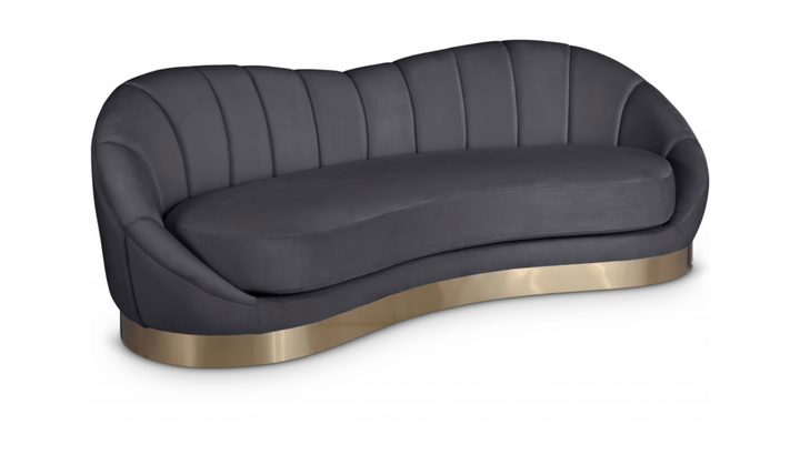 Meridian Furniture Shelly Velvet Upholstered Sofa
