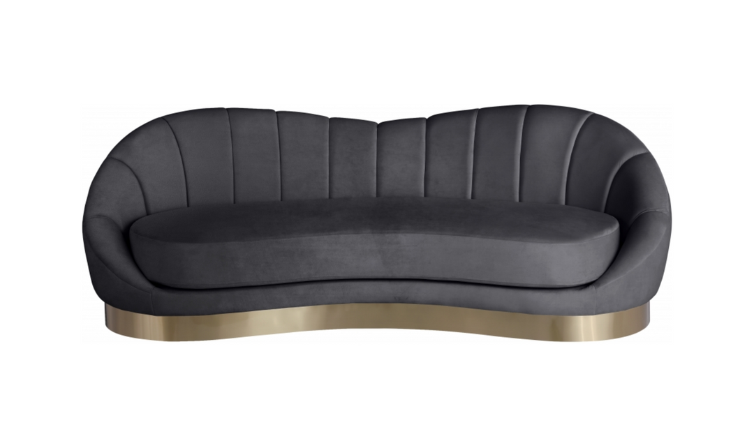 Meridian Furniture Shelly Velvet Upholstered Sofa