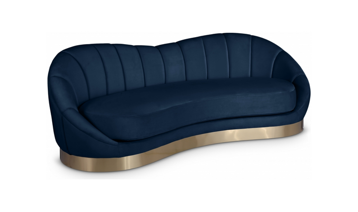 Meridian Furniture Shelly Velvet Upholstered Sofa-Jennifer Furniture