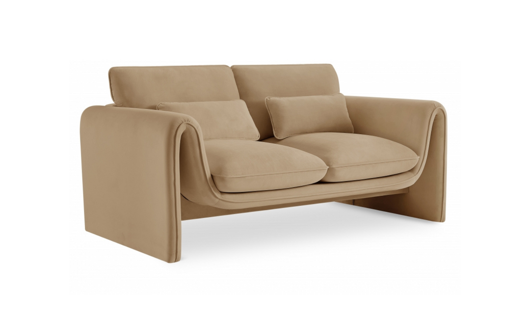 Meridian Furniture Sloan Velvet Fabric Upholstered Loveseat