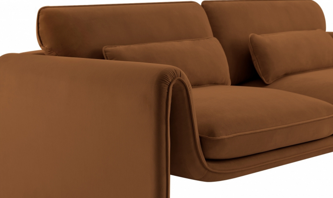 Meridian Furniture Sloan Velvet Fabric Upholstered Sofa