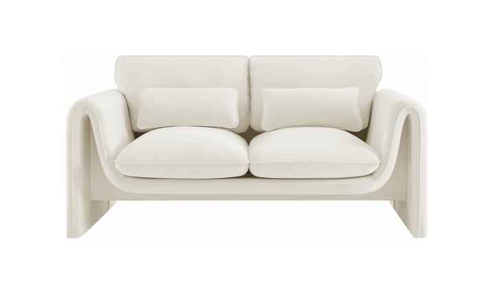 Meridian Furniture Sloan Velvet Fabric Upholstered Loveseat