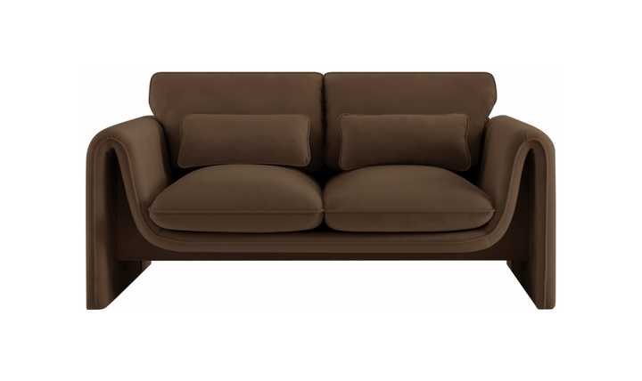 Meridian Furniture Sloan Velvet Fabric Upholstered Loveseat