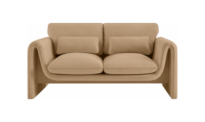 Meridian Furniture Sloan Velvet Fabric Upholstered Loveseat