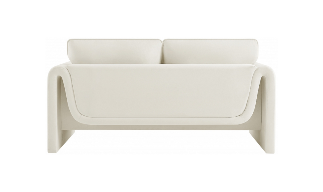 Meridian Furniture Sloan Velvet Fabric Upholstered Loveseat