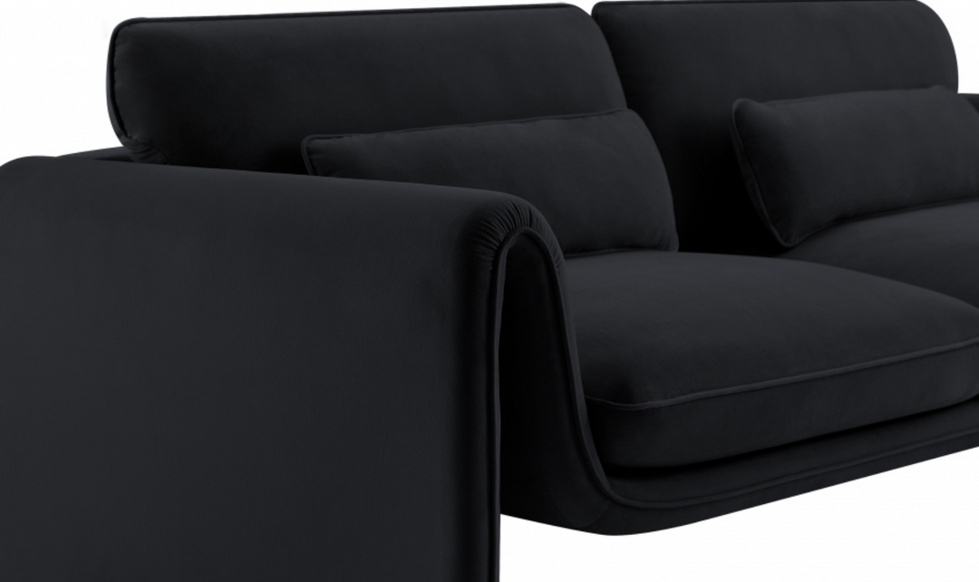 Meridian Furniture Sloan Velvet Fabric Upholstered Sofa