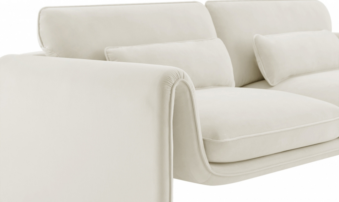 Meridian Furniture Sloan Velvet Fabric Upholstered Sofa