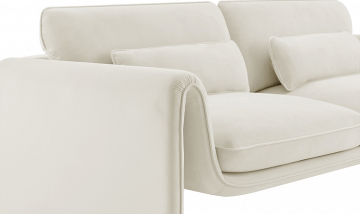 Meridian Furniture Sloan Velvet Fabric Upholstered Sofa