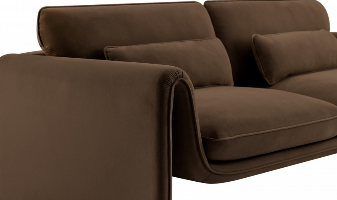 Meridian Furniture Sloan Velvet Fabric Upholstered Sofa