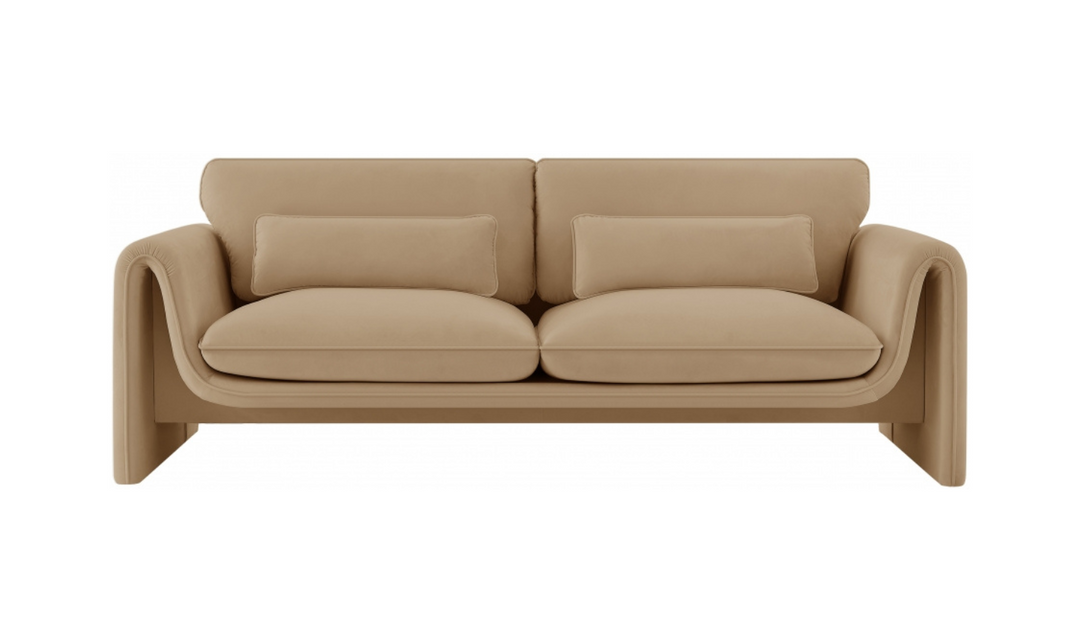 Meridian Furniture Sloan Velvet Fabric Upholstered Sofa