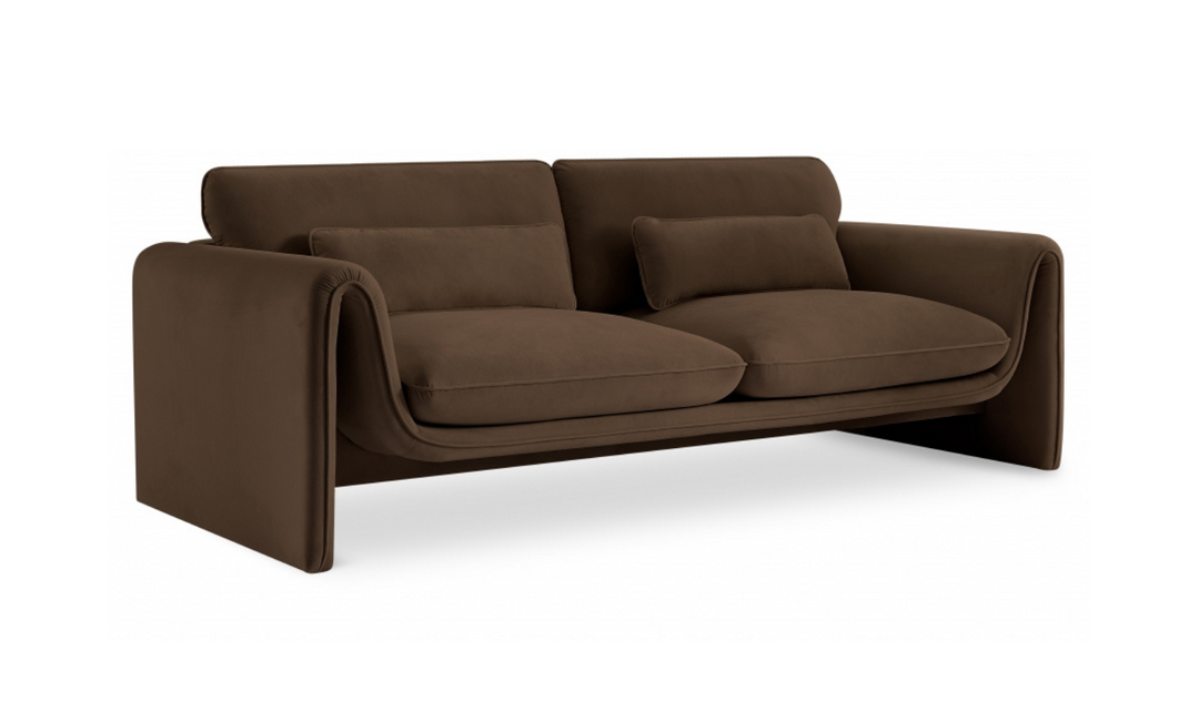Meridian Furniture Sloan Velvet Fabric Upholstered Sofa