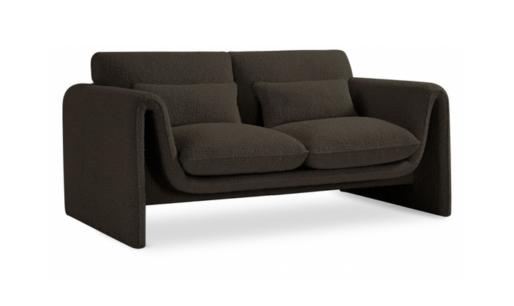 Meridian Furniture Stylus Boucle Fabric Upholstered Loveseat
