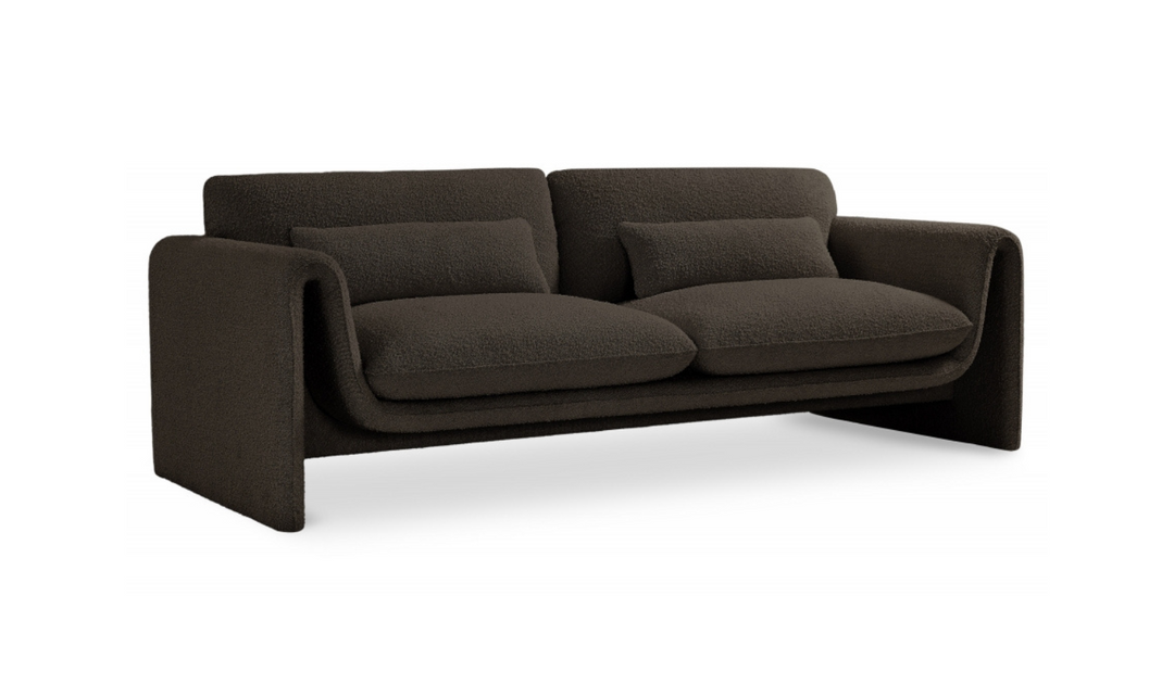 Meridian Furniture Stylus Boucle Fabric Upholstered Sofa