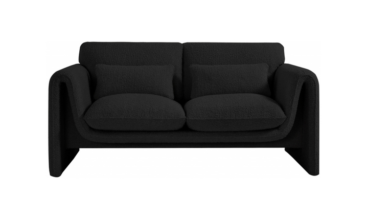 Meridian Furniture Stylus Boucle Fabric Upholstered Loveseat