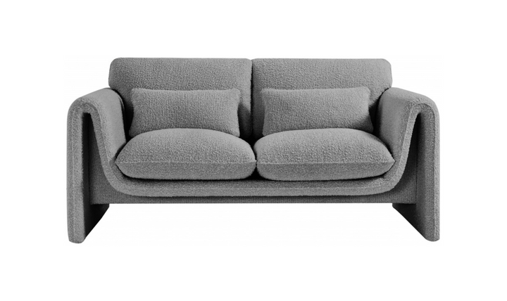 Meridian Furniture Stylus Boucle Fabric Upholstered Loveseat