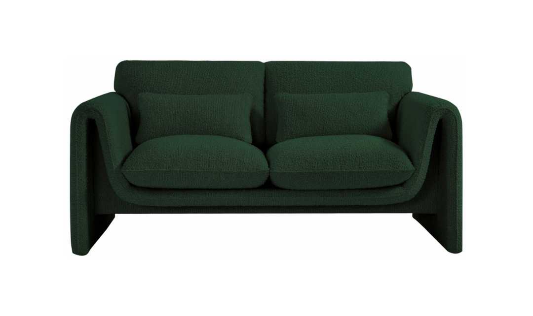 Meridian Furniture Stylus Boucle Fabric Upholstered Loveseat