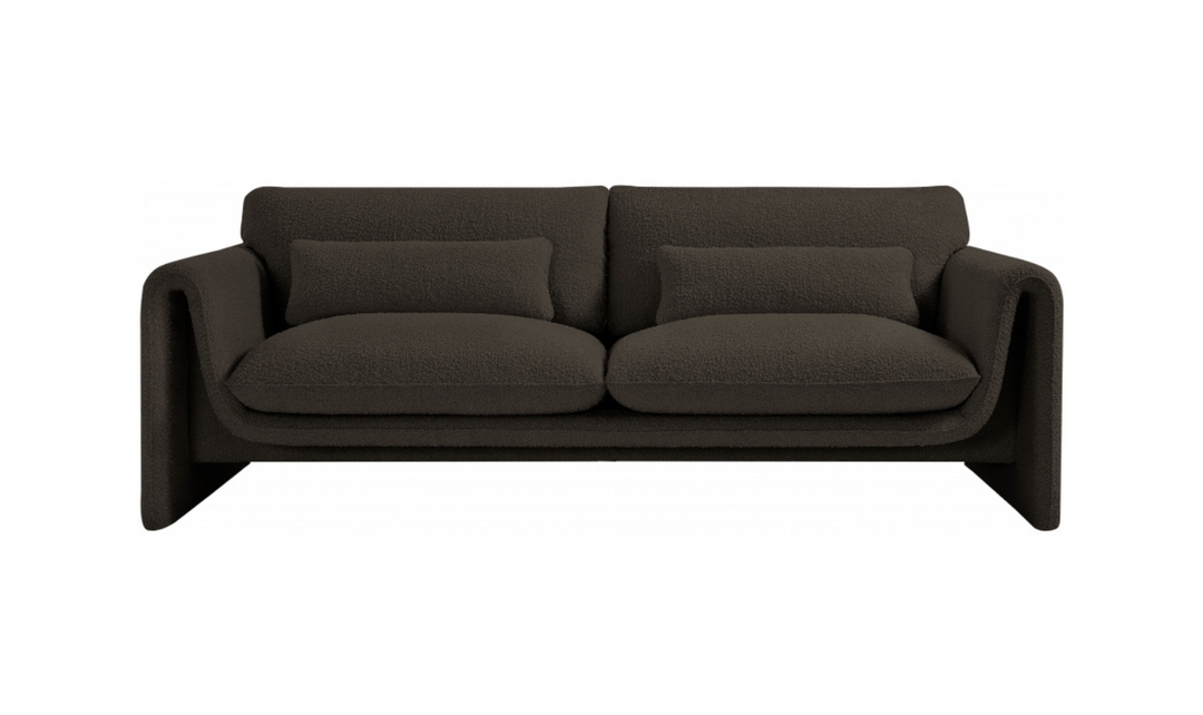 Meridian Furniture Stylus Boucle Fabric Upholstered Sofa
