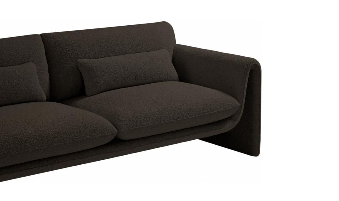 Meridian Furniture Stylus Boucle Fabric Upholstered Sofa