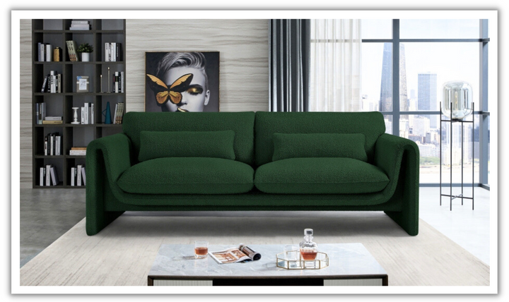 Meridian Furniture Stylus Boucle Fabric Upholstered Sofa
