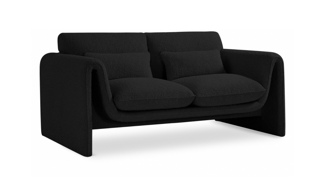 Meridian Furniture Stylus Boucle Fabric Upholstered Loveseat-jennifer furniture
