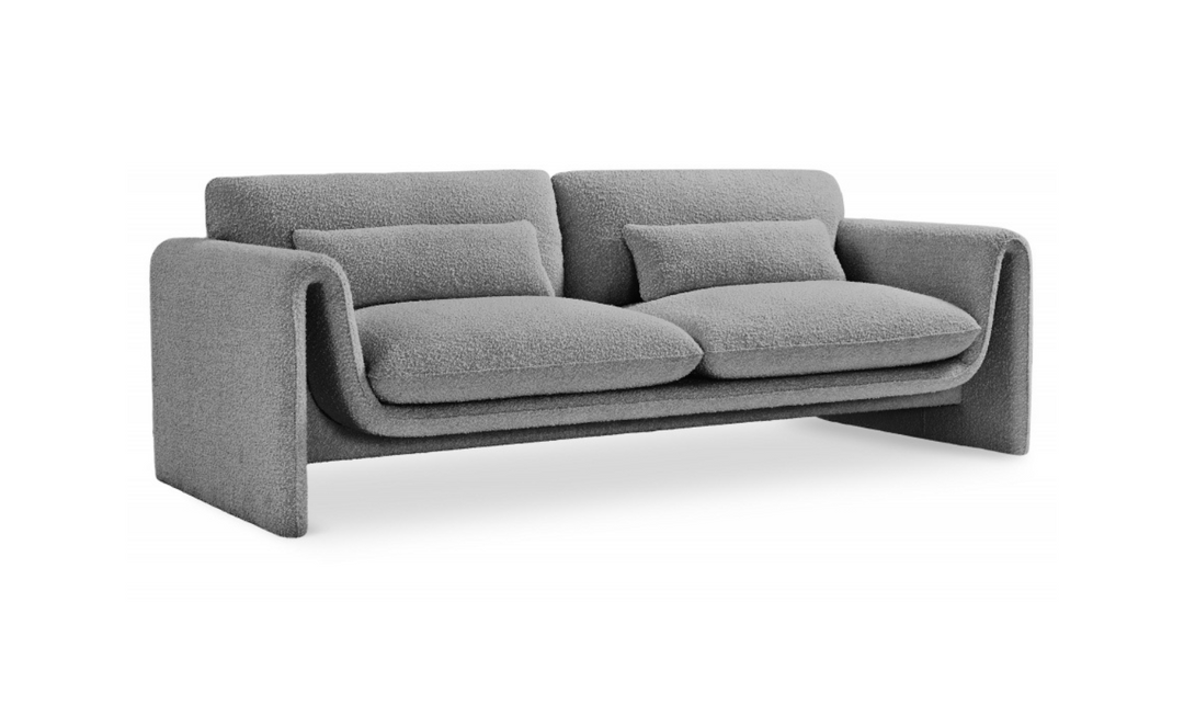 Meridian Furniture Stylus Boucle Fabric Upholstered Sofa