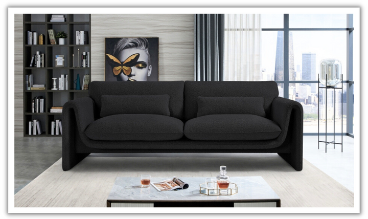 Meridian Furniture Stylus Boucle Fabric Upholstered Sofa