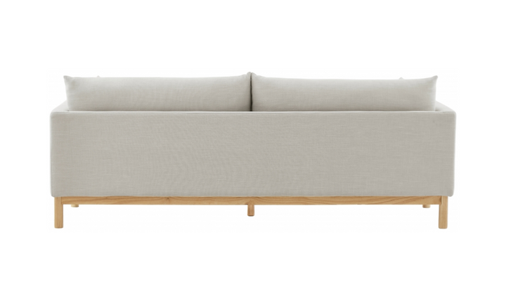 Meridian Langham Linen Textured Fabric Upholstered Sofa
