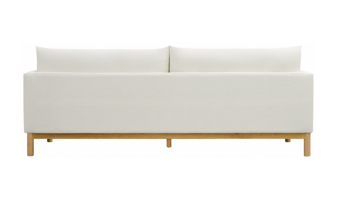 Meridian Langham Linen Textured Fabric Upholstered Sofa-Jennifer Furniture