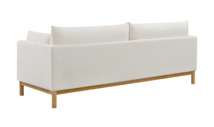 Meridian Langham Linen Textured Fabric Upholstered Sofa-Jennifer Furniture