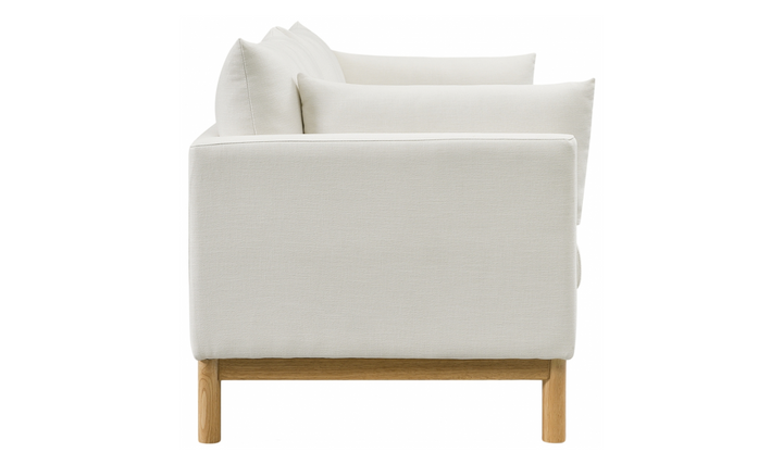 Meridian Langham Linen Textured Fabric Upholstered Sofa-Jennifer Furniture