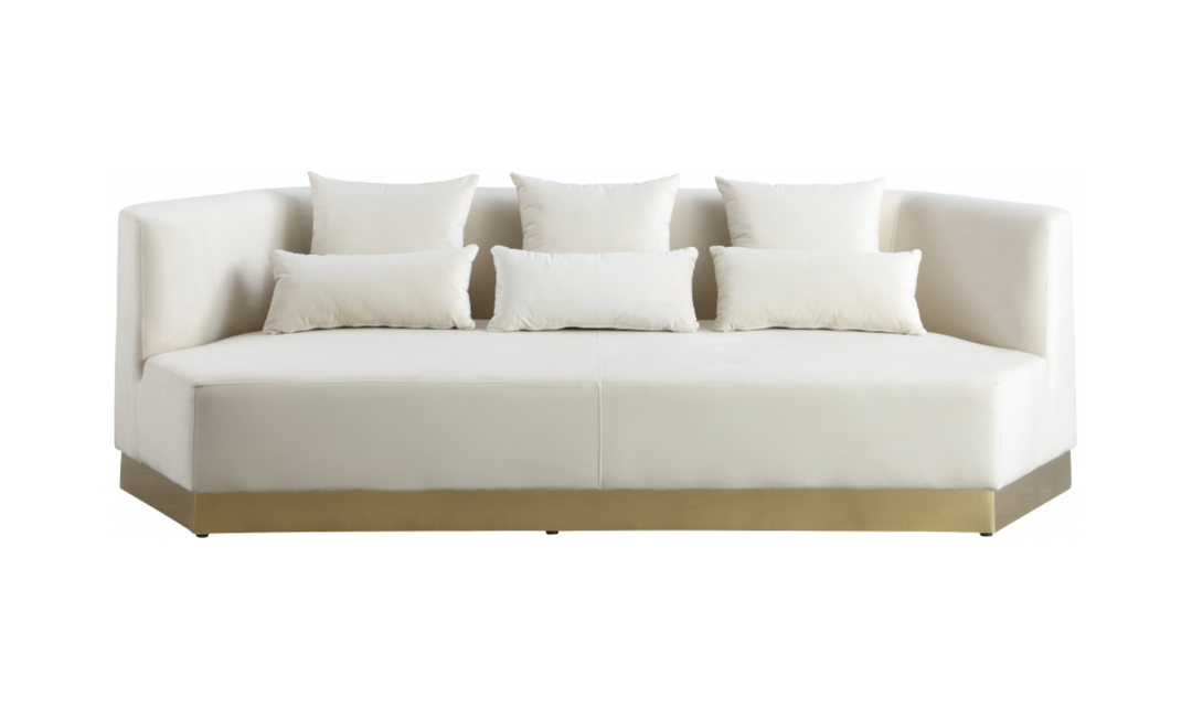 Meridian Furniture Marquis 3-Seater Velvet Upholstered Sofa-Jennifer Furniture