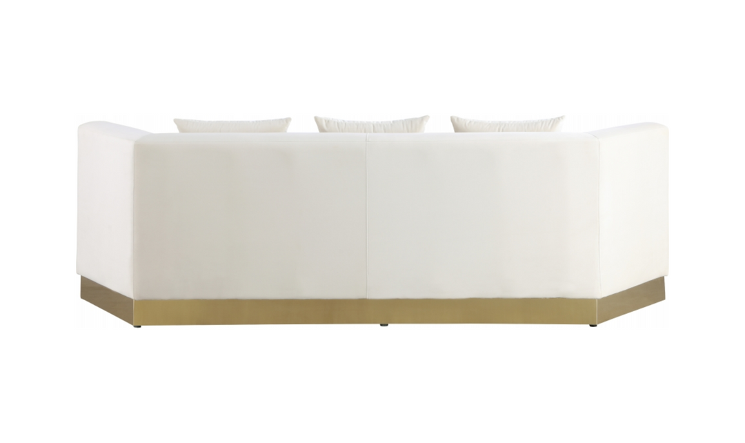 Meridian Furniture Marquis 3-Seater Velvet Upholstered Sofa-Jennifer Furniture