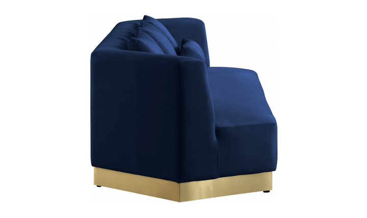 Meridian Furniture Marquis 3-Seater Velvet Upholstered Sofa-Jennifer Furniture