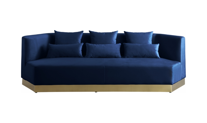 Meridian Furniture Marquis 3-Seater Velvet Upholstered Sofa-Jennifer Furniture